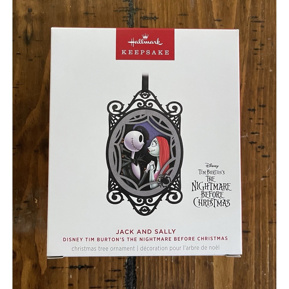 Hallmark 2024 Keepsake Ornament Jack‎ and Sally Nightmare Before Christmas-NIB